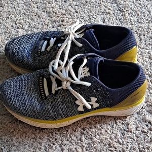 Under Armour Blue and Yellow Notre Dame Sneakers Womens Size 8